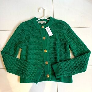 Ann Taylor loft green cardigan
